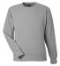 J America 8761 Element Fleece Crewneck Sweatshirt in Grey front view