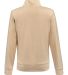 J America 8762 Women's Element Fleece Quarter-Zip  in Almond back view