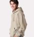 Jerzees H12MR Rugged Hooded Sweatshirt in Putty side view