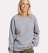 Jerzees IC48MR Ultimate CVC Crewneck Sweatshirt in Athletic heather front view