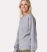 Jerzees IC48MR Ultimate CVC Crewneck Sweatshirt in Athletic heather side view