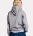 Jerzees IC49MR Ultimate CVC Hooded Sweatshirt in Athletic heather back view