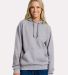 Jerzees IC49MR Ultimate CVC Hooded Sweatshirt in Athletic heather front view