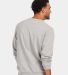Boxercraft BM5104 French Terry Crew Pullover in Oxford heather back view