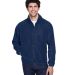 8485 UltraClub® Polyester Adult Iceberg Fleece Fu in Navy front view