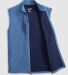 Johnnie-O DENALIS Denalis Double-Zip Fleece Vest in Mid blue side view