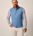 Johnnie-O DENALIS Denalis Double-Zip Fleece Vest in Mid blue front view