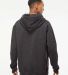 Independent Trading IND4000 Heavyweight Hooded Swe in Charcoal heather back view