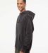 Independent Trading IND4000 Heavyweight Hooded Swe in Charcoal heather side view
