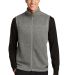 The North Face A47FA     Sweater Fleece Vest in Tnf med gry he front view