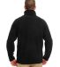 8495 UltraClub® Adult Full-Zip Polyester Micro-Fl in Black/ black back view