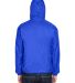 8915 UltraClub® Adult Nylon Fleece-Lined Hooded J in Royal back view