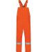 Bulwark BLCST Deluxe Insulated Bib Overall with Re in Orange front view