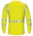 Bulwark SMK8T Hi-Visibility Lightweight Long Sleev in Yellow/ green back view