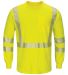 Bulwark SMK8T Hi-Visibility Lightweight Long Sleev in Yellow/ green front view