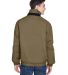 8921 Men's UltraClub® Adventure All-Weather Jacke in Khaki brown/ blk back view
