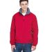 8921 Men's UltraClub® Adventure All-Weather Jacke in Red/ charcoal front view