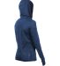 Anetik WSBRZH0 Women's Breeze Tech Hooded Long Sle in Navy heathered back view