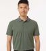 Anetik MPTNTS0 Transit Tech Polo in Dark olive heathered front view