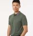 Anetik MPTNTS0 Transit Tech Polo in Dark olive heathered side view