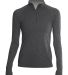 Anetik WSFLTL0 Women's Flight Tech Quarter-Zip in Charcoal heathered front view