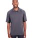 Holloway 222530 Two-Tone Avenger Polo in Graphite/ black front view