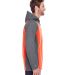 Holloway 229157 Raider Hooded Soft Shell Jacket in Carbon print/ orange