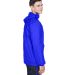 8925 UltraClub® Adult 1/4-Zip Hooded Nylon Pullov in Royal side view