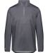 Holloway 229533 SeriesX Quarter-Zip Pullover in Carbon front view