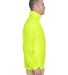 8929 UltraClub® Adult Hooded Nylon Zip-Front Pack in Bright yellow side view