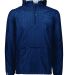 Holloway 229554 Range Hooded Packable Quarter-Zip  in Navy front view