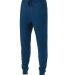 Holloway 229648 Youth Fleece Joggers in Navy front view