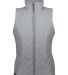 Holloway 229713 Women's Repreve® Eco Quilted Vest in Tundra haze print front view