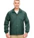8944 UltraClub® Adult Nylon Coaches Jacket  FOREST GREEN front view