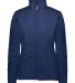 Holloway 229716 Women's Repreve® Eco Quilted Jack in Navy front view