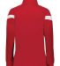 Holloway 229779 Women's Limitless Full-Zip Jacket in Scarlet/ white/ scarlet back view