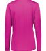 Holloway 222824 Women's Momentum Long Sleeve V-Nec in Power pink back view