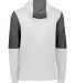 Holloway 222581 All-American Team Fleece Colorbloc in White/ carbon heather back view