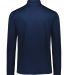 Holloway 222591 Prism Bold Quarter-Zip Pullover in Navy/ white back view