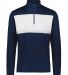 Holloway 222591 Prism Bold Quarter-Zip Pullover in Navy/ white front view