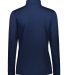 Holloway 222791 Women's Prism Bold Quarter-Zip Pul in Navy/ gold back view