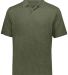 Holloway 222575 Repreve® Eco Polo in Olive heather front view