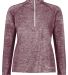 Holloway 222774 Women's Electrify CoolCore® Quart in Maroon heather front view