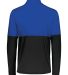 Holloway 223500 Momentum Team Quarter-Zip Pullover in Black/ royal back view