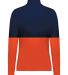 Holloway 223700 Women's Momentum Team Quarter-Zip  in Orange/ navy back view