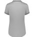 Holloway 222701 Women's CoolCore® Polo in Athletic grey/ black back view