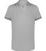 Holloway 222701 Women's CoolCore® Polo in Athletic grey/ black front view
