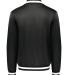 Holloway 223647 Youth V-Street Full-Zip Jacket in Black/ white back view