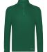 Holloway 222140 CoolCore® Quarter-Zip Pullover in Dark green front view
