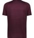 Holloway 222554 Eco Revive™ All-Pro T-Shirt in Maroon heather back view